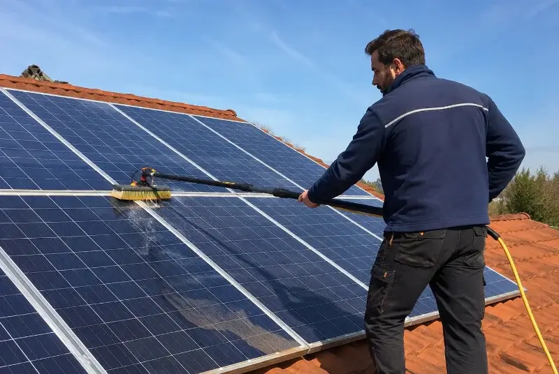Nettoyage et entretien de panneaux solaires à Vourles